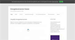 Desktop Screenshot of energieleverancierkiezen.com